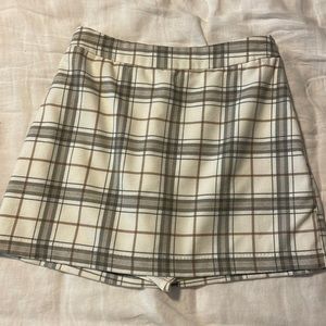 Plaid Skort